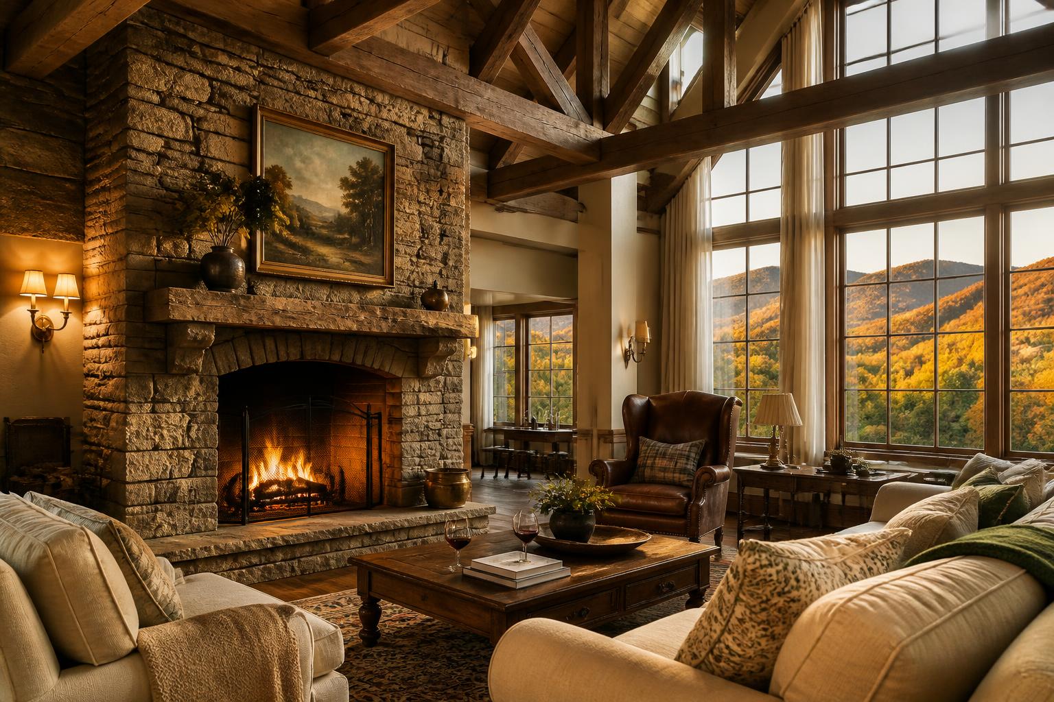 Hearthstone Manor at golden hour